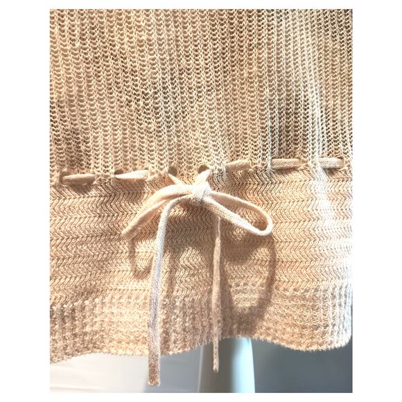 LAUREN RALPH LAUREN 100% LINEN KNITTED SOFT PEDAL PINK BLOUSE XL - Picture 5 of 11